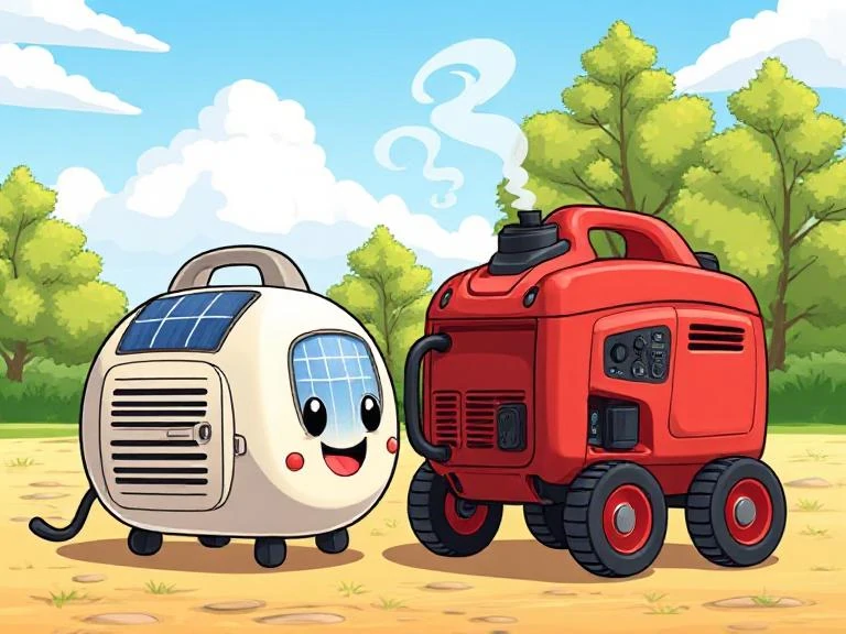 solar or gasoline portable generators