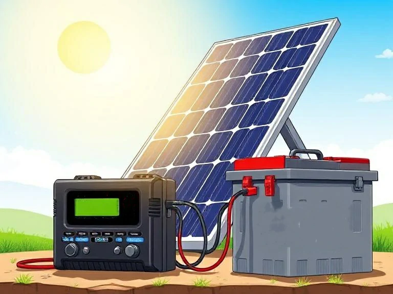 caricare una batteria con un pannello solare