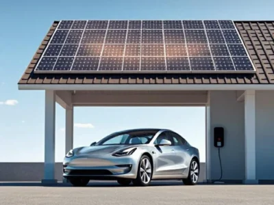 solar panels to charge Tesla