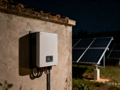 inverter fotovoltaico spento di notte