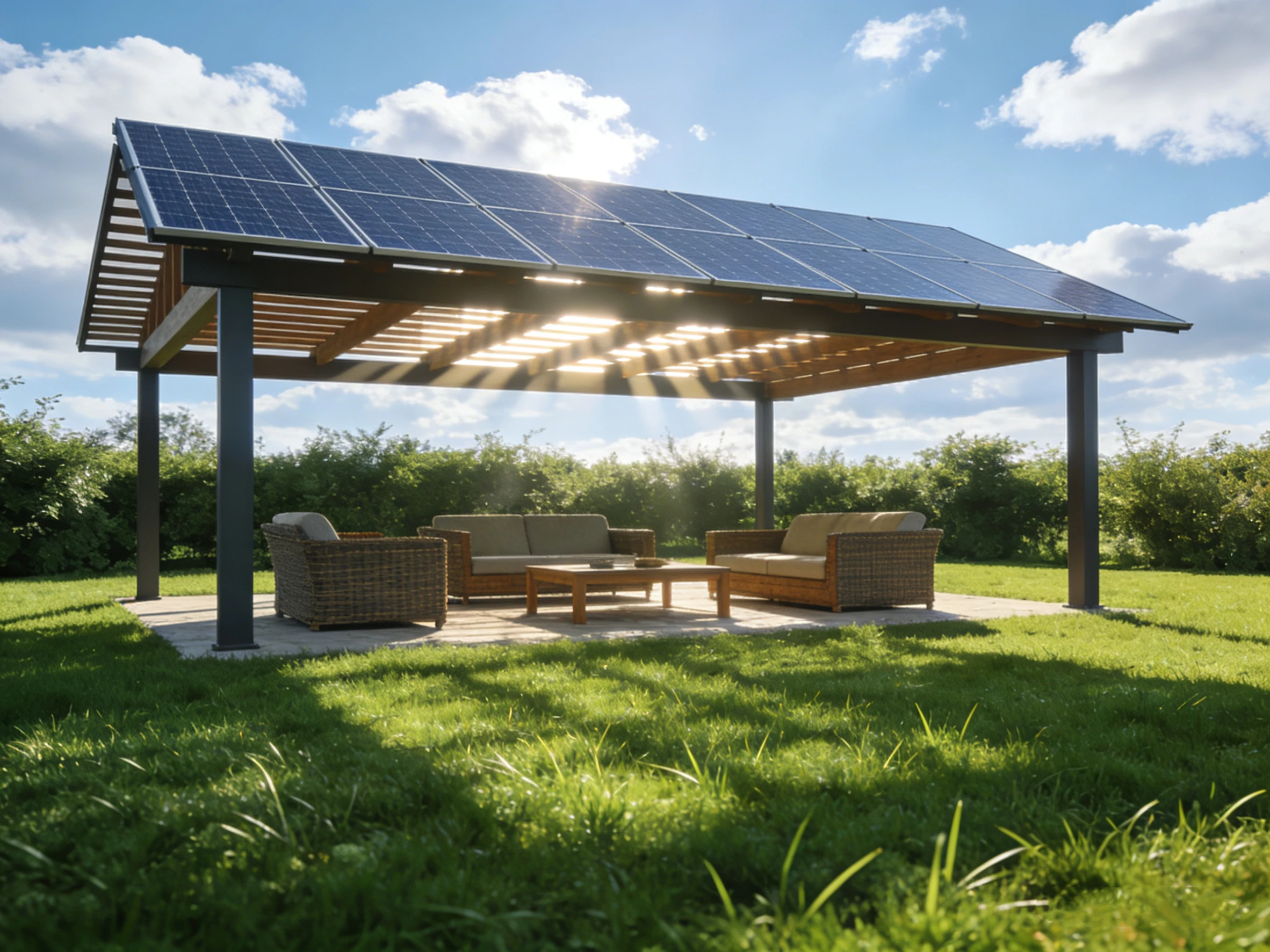 pergola fotovoltaica