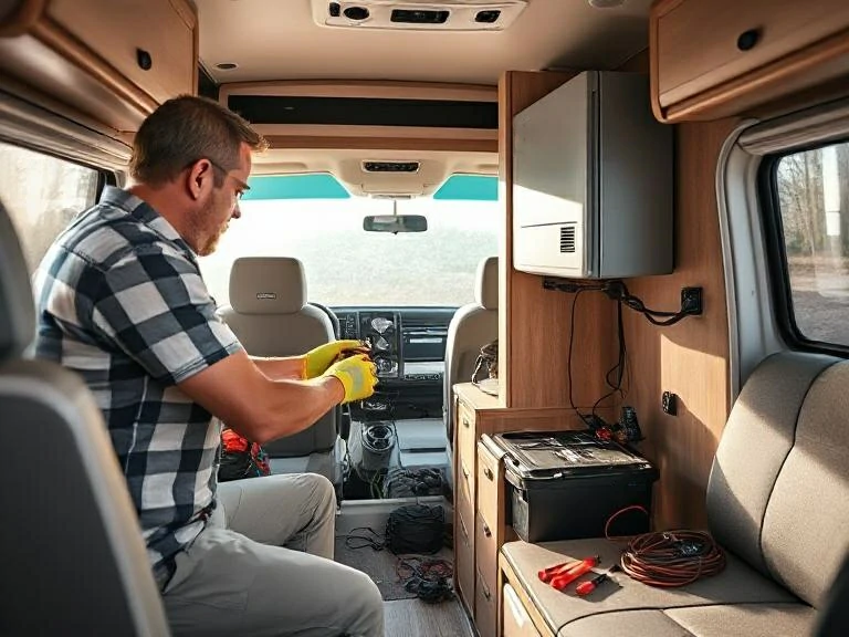 how to install a power inverter in a camper