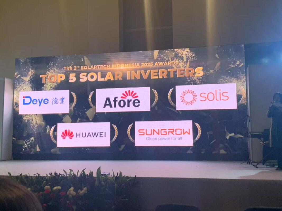 Afore Wins "Top 5 Solar Inverters" Award at SOLARTECH INDONESIA 2025!