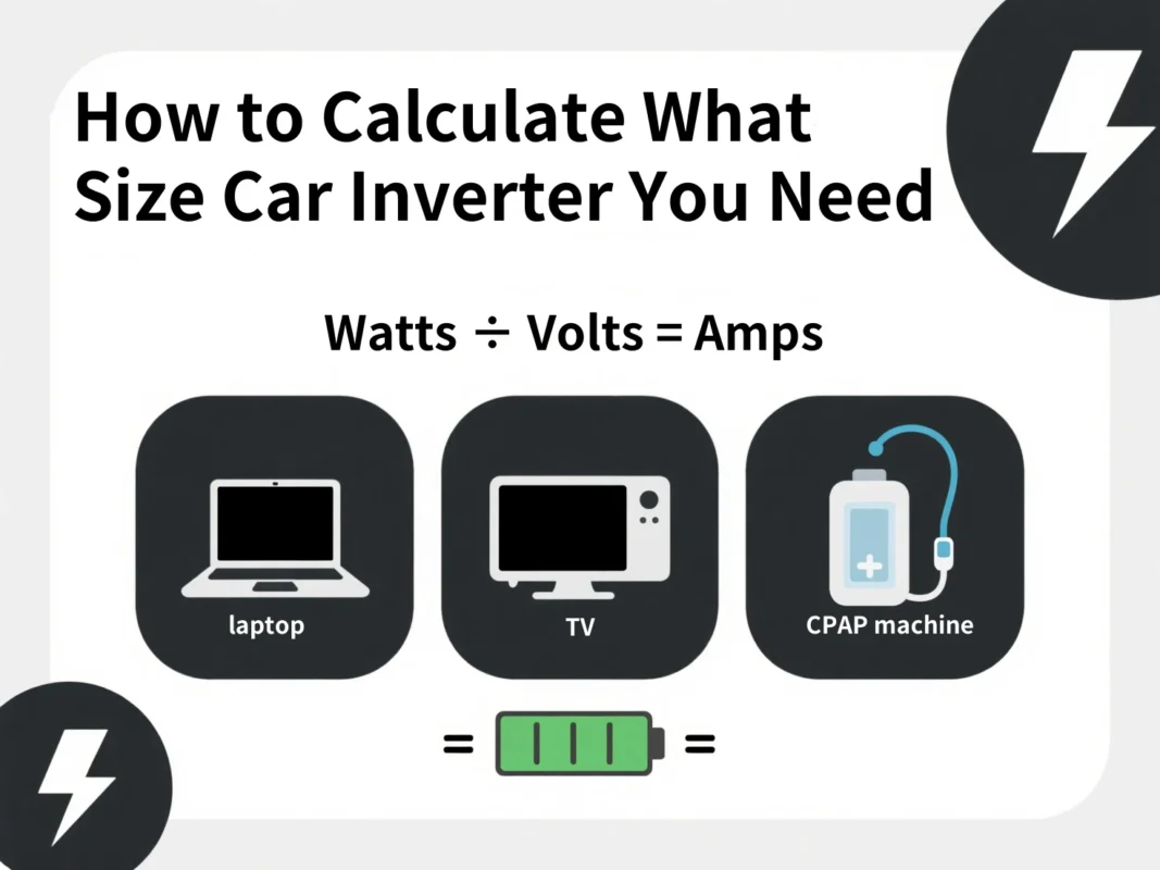 How to Calculate What Size Car Inverter You Need