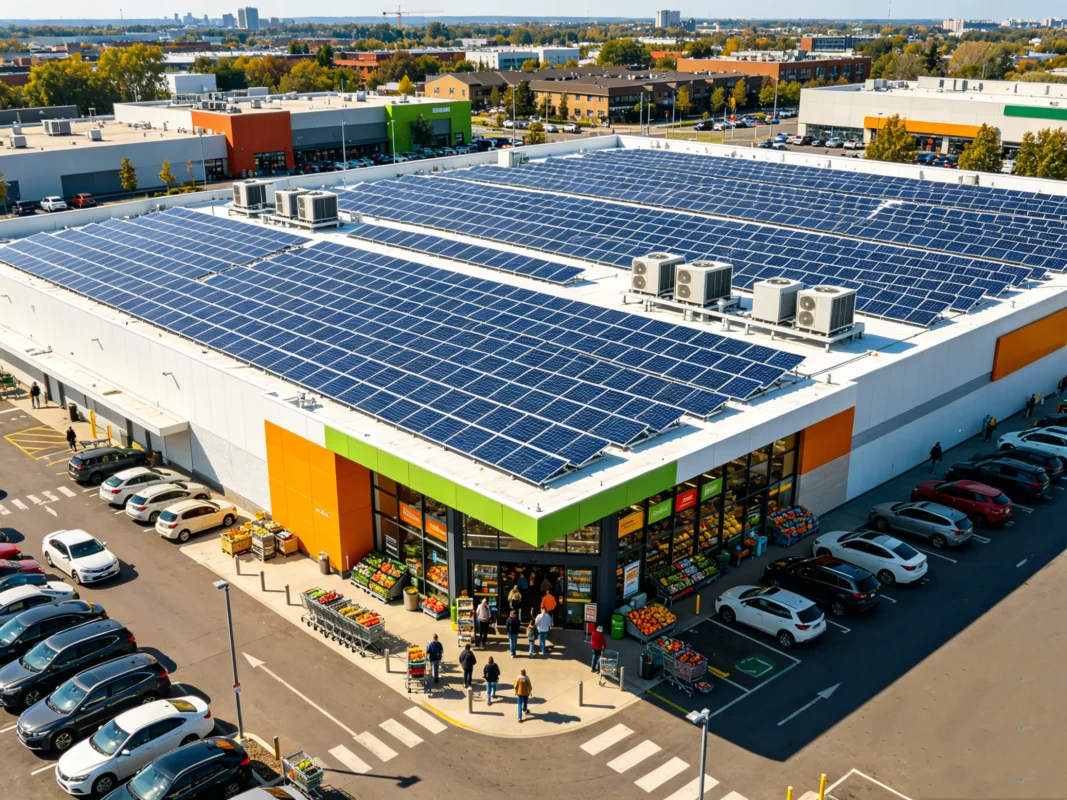 Solar für Supermärkte: Energiekosten schnell senken